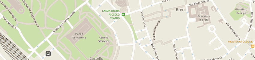 Mappa della impresa pulitransiti srl a MILANO
