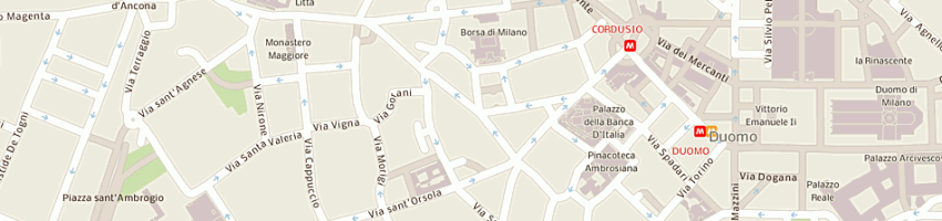 Mappa della impresa coce snc di coma m e cecchin p a MILANO
