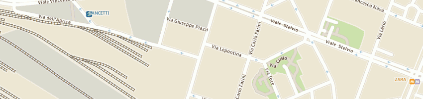 Mappa della impresa la canteen di montagna antonio cesare a MILANO