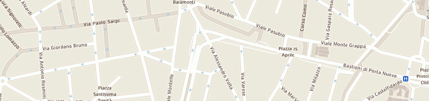Mappa della impresa zacchi giuseppe e zacchi andrea giovanni (snc) a MILANO