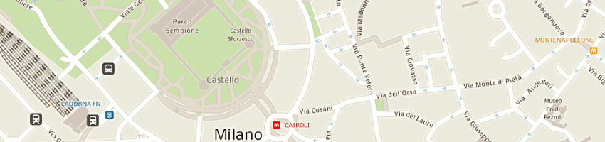 Mappa della impresa cafis elaborazione dati di fede cazzaniga e c snc a MILANO