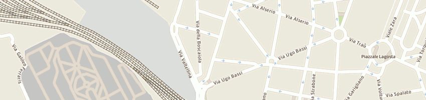 Mappa della impresa pellegrini srl a MILANO