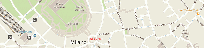 Mappa della impresa montanaro services srl a MILANO