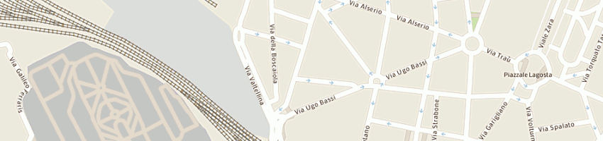 Mappa della impresa blcenter spa a MILANO
