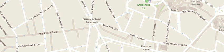 Mappa della impresa sonargaon sas di shamsul alam e c a MILANO