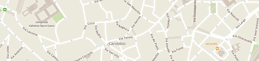 Mappa della impresa oscar 60 srl a MILANO