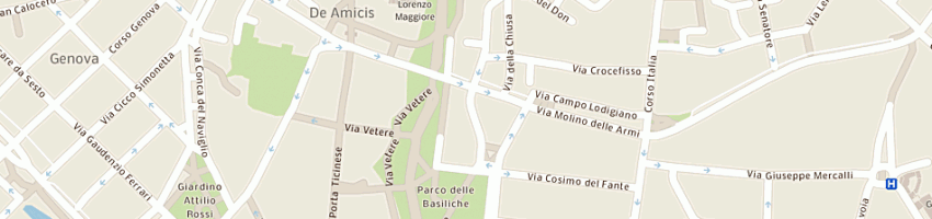 Mappa della impresa cristiano crolle sas di cristiano crolle e c a MILANO
