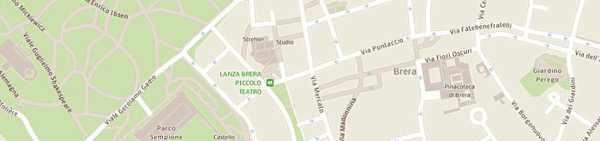 Mappa della impresa baldan maria grazia a MILANO