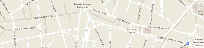 Mappa della impresa autolavaggio srl a MILANO