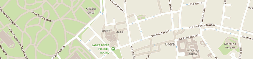 Mappa della impresa bar piccolo teatro sas di nicola carlucci e c a MILANO