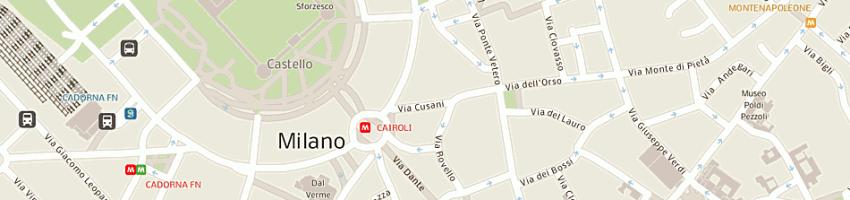 Mappa della impresa banca banca popolare di intra a MILANO