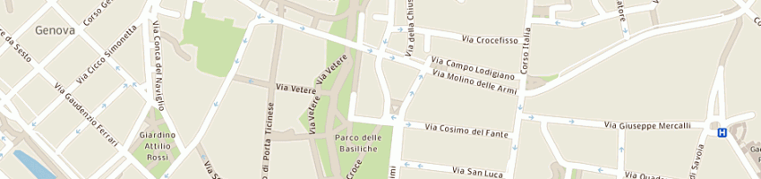 Mappa della impresa gdt elettroforniture spa a MILANO