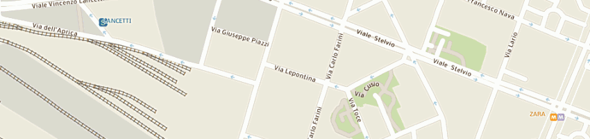 Mappa della impresa flli tarini snc di tarini stefano silvano gianfranco serafino a MILANO
