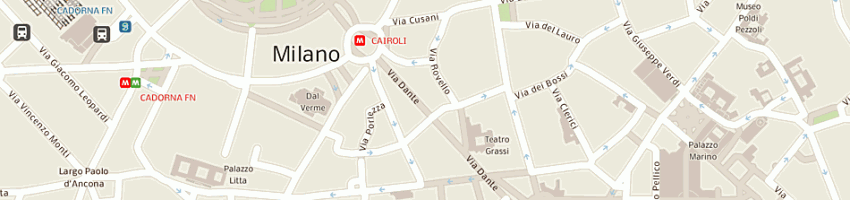 Mappa della impresa camera di commercio britannica per l'italia a MILANO
