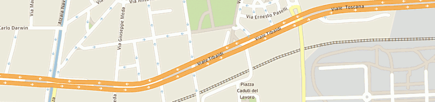 Mappa della impresa la rivegauche srl a MILANO