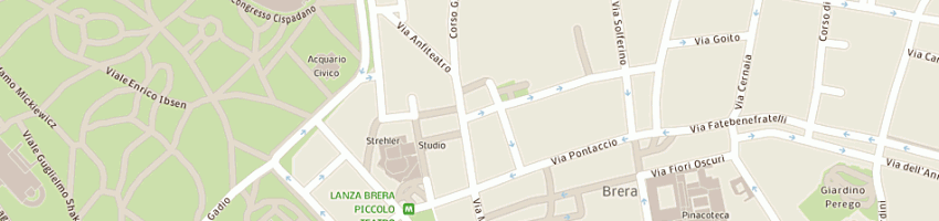 Mappa della impresa il piccolo srl a MILANO