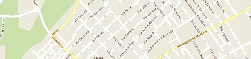 Mappa della impresa valigeria savona srl a CAGLIARI