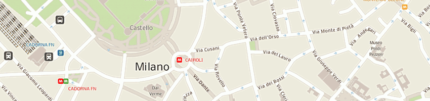 Mappa della impresa cusani 9 srl a MILANO