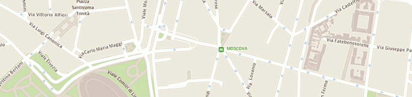 Mappa della impresa aussie srl a MILANO