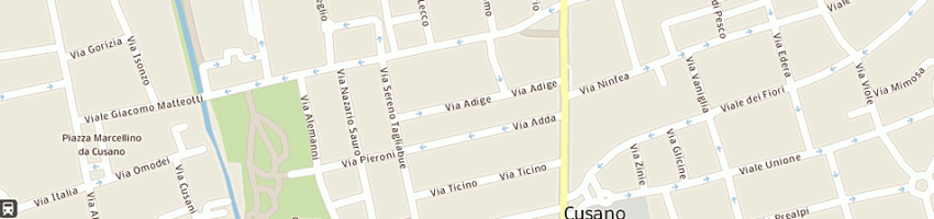 Mappa della impresa motelli guido a CUSANO MILANINO