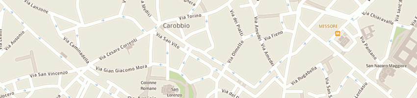 Mappa della impresa cali' sas di giovanni pagani e c a MILANO