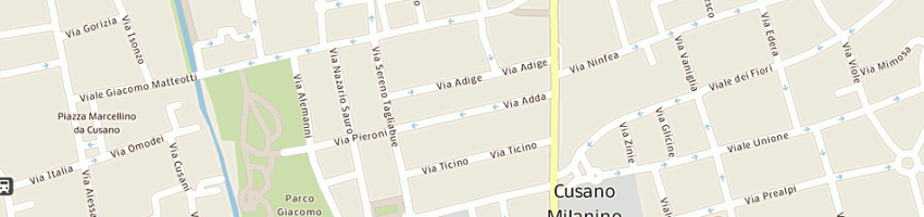 Mappa della impresa la cusanese di romagnoni carlo e carbonin roberto (snc) a CUSANO MILANINO