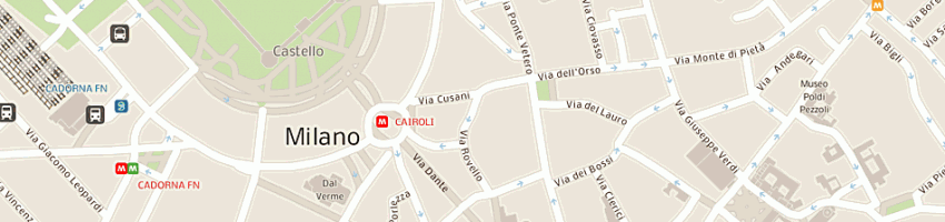 Mappa della impresa orsa sas di ivano e lorenzo colombo e c a MILANO