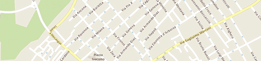 Mappa della impresa tului franco a CAGLIARI