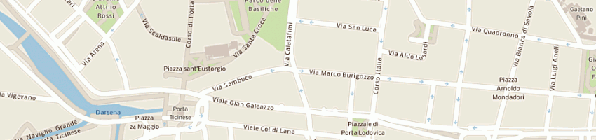 Mappa della impresa forze armate esercito casa del soldato a MILANO