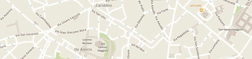 Mappa della impresa vimet spa a MILANO