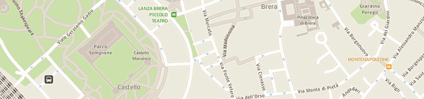 Mappa della impresa punto franchising srl a MILANO
