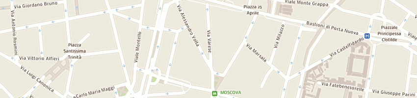 Mappa della impresa edelman public relations worldwide srl a MILANO