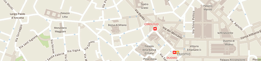 Mappa della impresa fm srl a MILANO