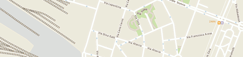 Mappa della impresa rossolacca sas di matarazzo stefano e c a MILANO
