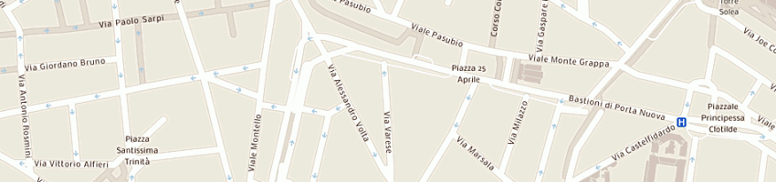Mappa della impresa immobiliare san gervasio srl a MILANO