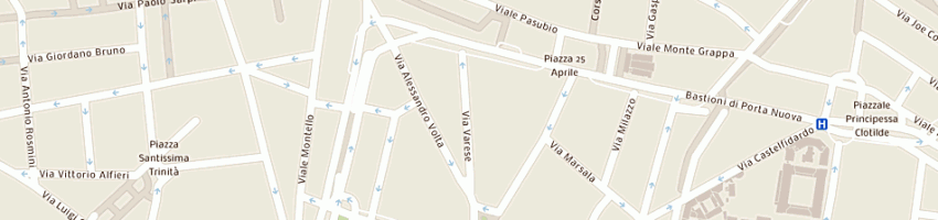 Mappa della impresa l'oasi sas di brollo aurelio e c a MILANO