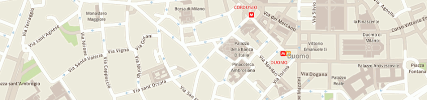 Mappa della impresa banca popolare commercio e industria spa a MILANO