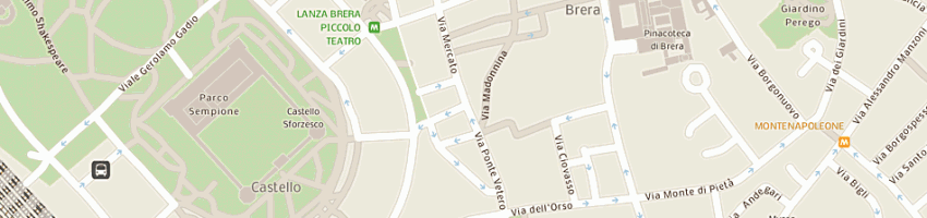 Mappa della impresa sponso rp (srl) a MILANO
