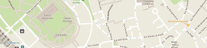 Mappa della impresa malcaus paolo a MILANO
