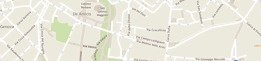Mappa della impresa mc gestioni sgr pa a MILANO