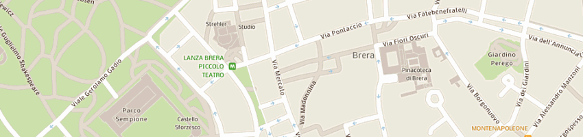 Mappa della impresa bikini srl a MILANO