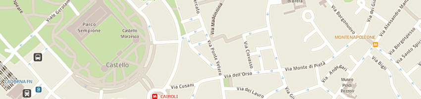 Mappa della impresa gestiservices srl a MILANO
