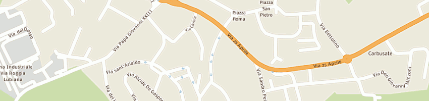 Mappa della impresa tosetti leopoldo a ALZATE BRIANZA
