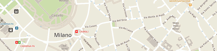 Mappa della impresa piazza fausta a MILANO