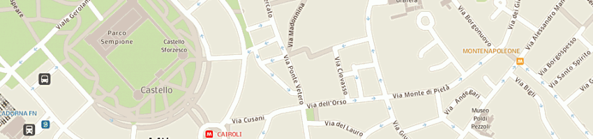 Mappa della impresa cosimo gentile sas di cosimo gentile e c a MILANO