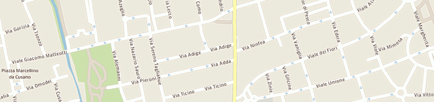 Mappa della impresa tintoria adige di marialuisa fioravanti e maria de mattia snc a MILANO