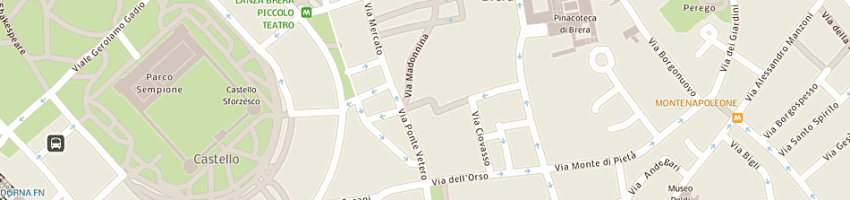 Mappa della impresa go up srl a MILANO