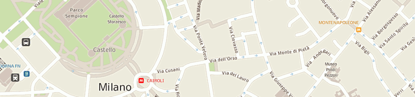 Mappa della impresa backerei srl a MILANO