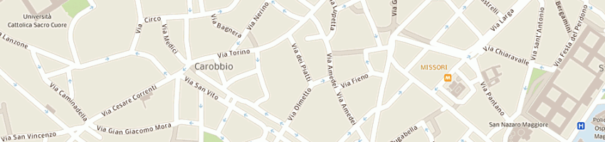 Mappa della impresa inzani daniele a MILANO