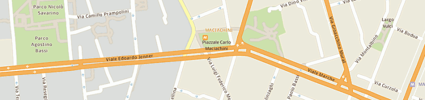 Mappa della impresa studio maciachini sas a MILANO